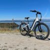RadCity 5 Plus Step-Thru electric bicycle with front suspension, rear cargo rack, and removable battery