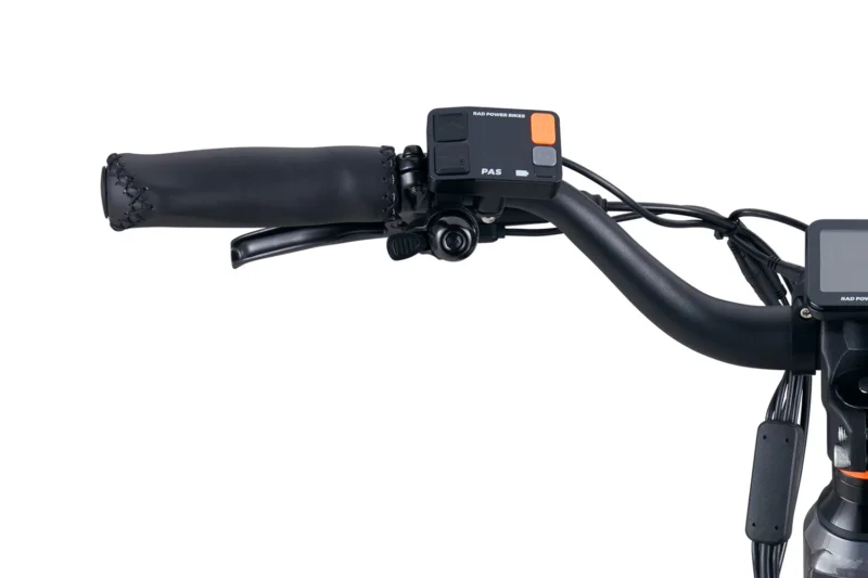 RadRover 6 Plus Pedal Assist Controls Pedal assist control screen on the RadRover 6 Plus handlebar