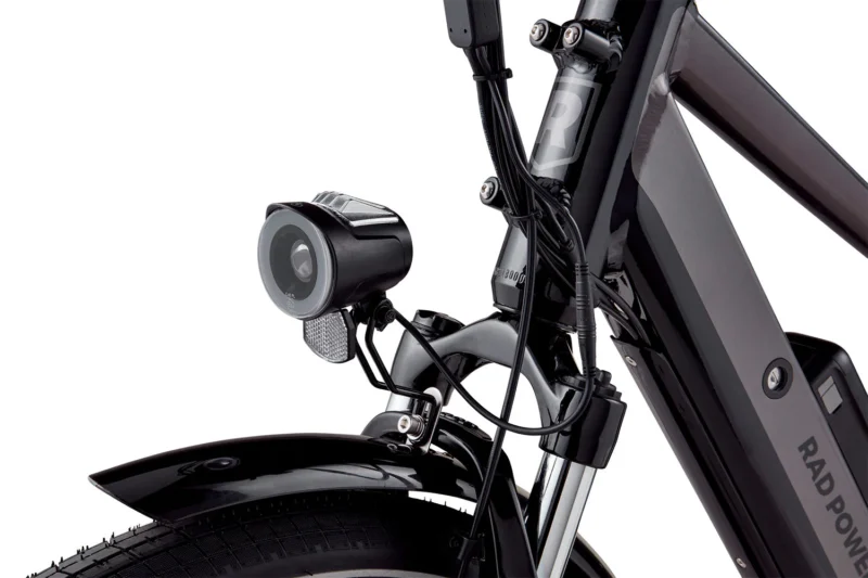 Integrated LED headlight on the RadCity 5 Plus commuter bike