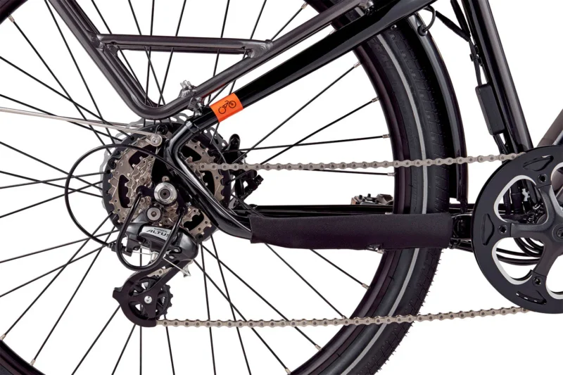 Front suspension fork on the RadCity 5 Plus commuter e-bike