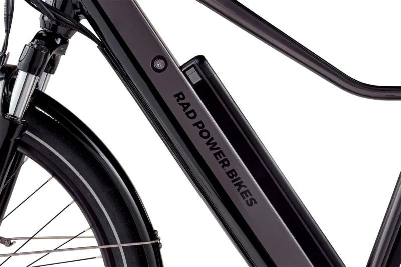 Battery charging input on the RadCity 5 Plus electric bike