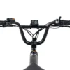 Handlebar perspective showing the RadRunner 3 Plus display and riding controls