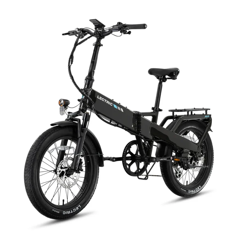 Smart LCD display showing ride information on the Lectric XP4 electric bike