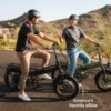Lectric XP4 electric bike showing its quick folding frame mechanism