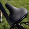 Wide ergonomic seat on the RadCity 5 Plus Step-Thru electric bike