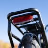 Heavy-duty cargo rack installed on the RadCity 5 Plus Step-Thru commuter e-bike