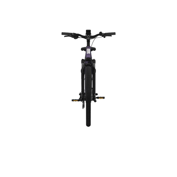 Aventon Level.3 Smart Riding Experience-Bike_05 Cyclist using pedal assist on the Aventon Level.3 electric commuter bike