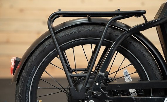 Rear view of the Lectric ONE electric commuter bicycle