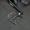 Close-up of the Lectric ONE pedals and crankset