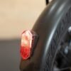 Integrated front LED headlight on the Lectric ONE electric bike