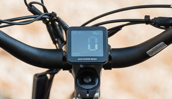 RadRover 6 Plus LCD Display LCD control display on the RadRover 6 Plus electric bike
