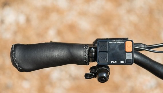 RadRover 6 Plus PAS Display Pedal Assist System display on the RadRover 6 Plus electric bike