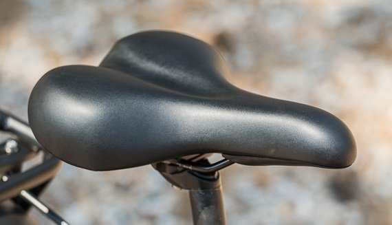 RadRover 6 Plus Comfort Saddle Comfort saddle on the RadRover 6 Plus fat tire electric bike
