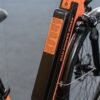 Removable lithium battery on the RadCity 5 Plus Step-Thru electric bike