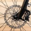 Front hydraulic brake rotor on the RadCity 5 Plus Step-Thru electric bike