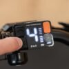 Pedal assist control buttons on the RadCity 5 Plus Step-Thru electric bike