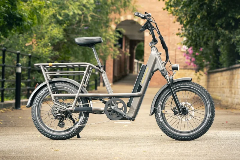 Premium RadRunner 3 Plus electric utility bike with adjustable cockpit, rear rack, and long-range battery