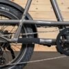 Close-up of the Shimano Altus drivetrain and rear derailleur on the RadRunner 3 Plus electric bike