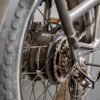 Front hydraulic disc brake rotor on the RadRunner 3 Plus utility e-bike