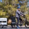 RadRunner 3 Plus rear cargo rack carrying groceries and everyday essentials