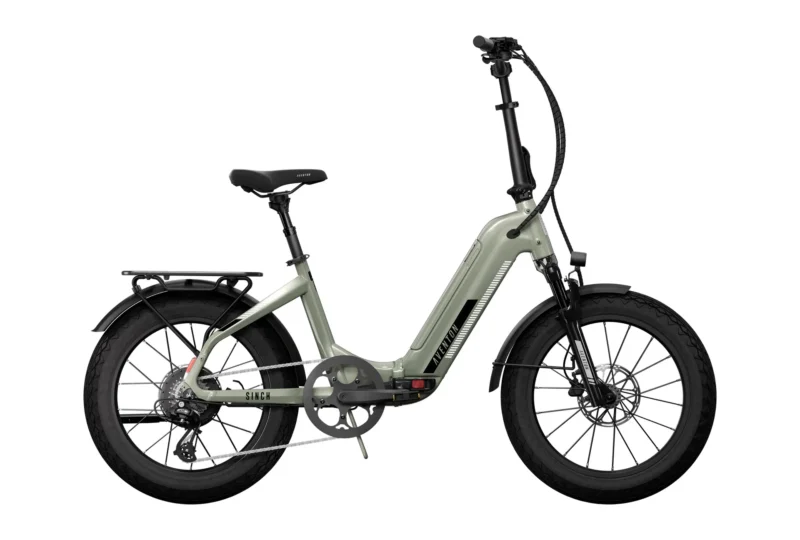 Aventon Sinch 2.5 foldable electric bike with 750W rear hub motor, fat tires, removable battery, and hydraulic disc brakes