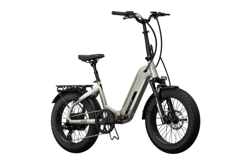 Complete side profile of the Aventon Sinch.2.5 folding electric bike