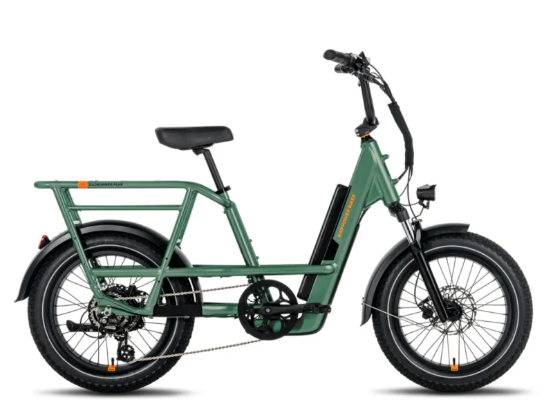 RadRunner 3 Plus electric cargo bike in Boss Moss Green color