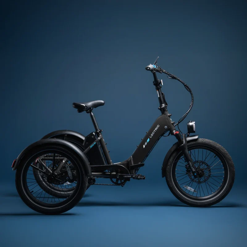 Hydraulic disc brakes on the Lectric XP Trike electric tricycle