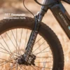 Front suspension fork on the Lectric XPeak 2.0 electric bike
