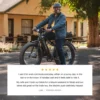 Lectric XPeak 2.0 electric bike commuting through a modern city