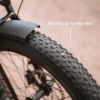 All-terrain fat tires on the Lectric XPeak 2.0 electric bike