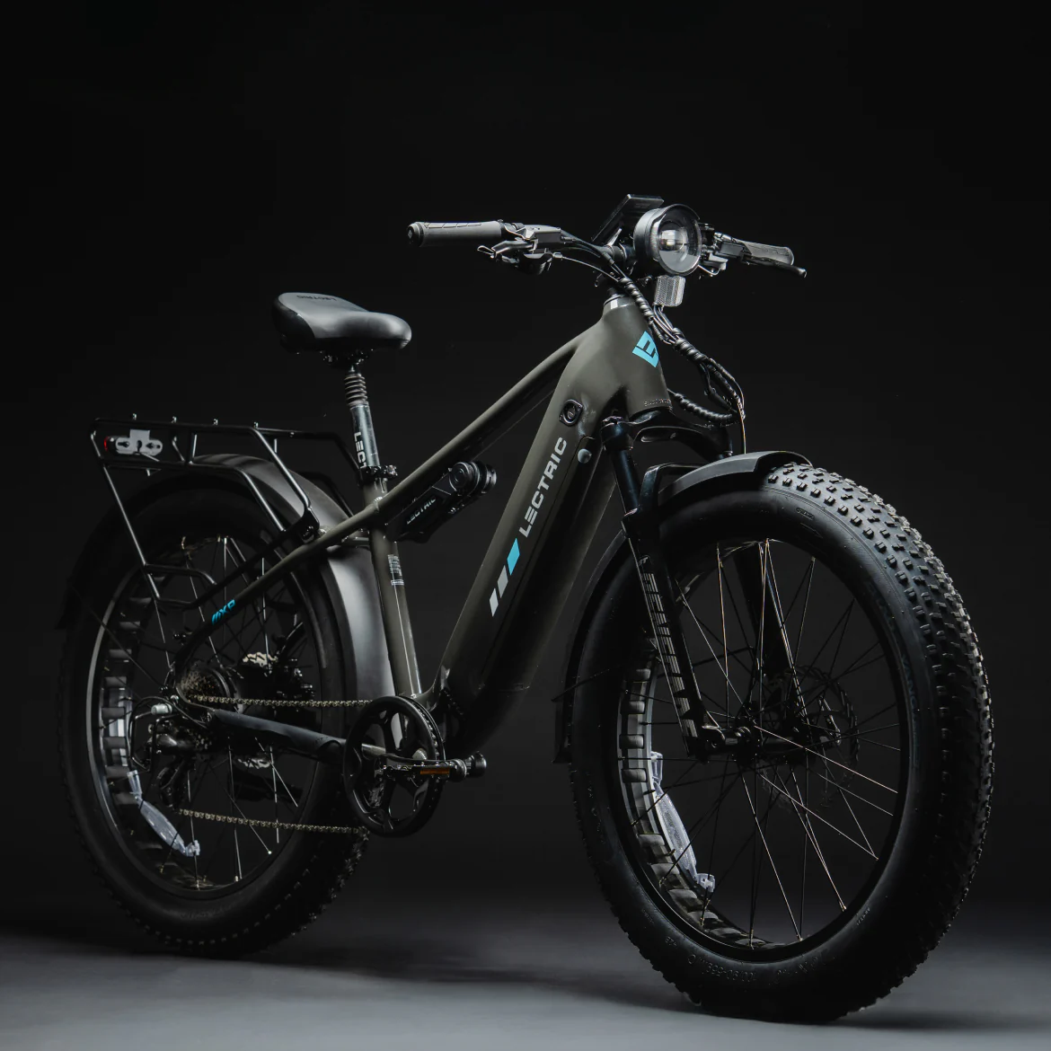 Buy Lectric XPeak 2.0 electric bike with fat tires, hydraulic disc brakes, long-range battery, and front suspension
