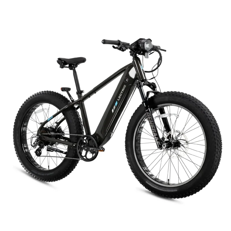 Rear view of the Lectric XPeak 2.0 electric bike with integrated rear rack