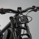 Rider commuting with the Aventon Abound SR electric cargo bike