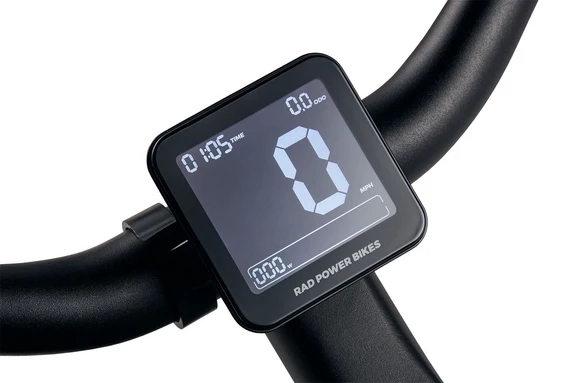 LCD display screen on the RadCity 5 Plus electric bike