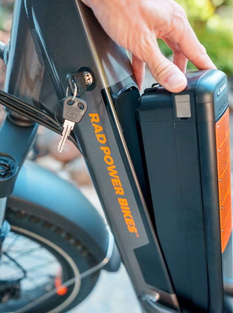 Charging connector for the RadRunner 3 Plus removable battery