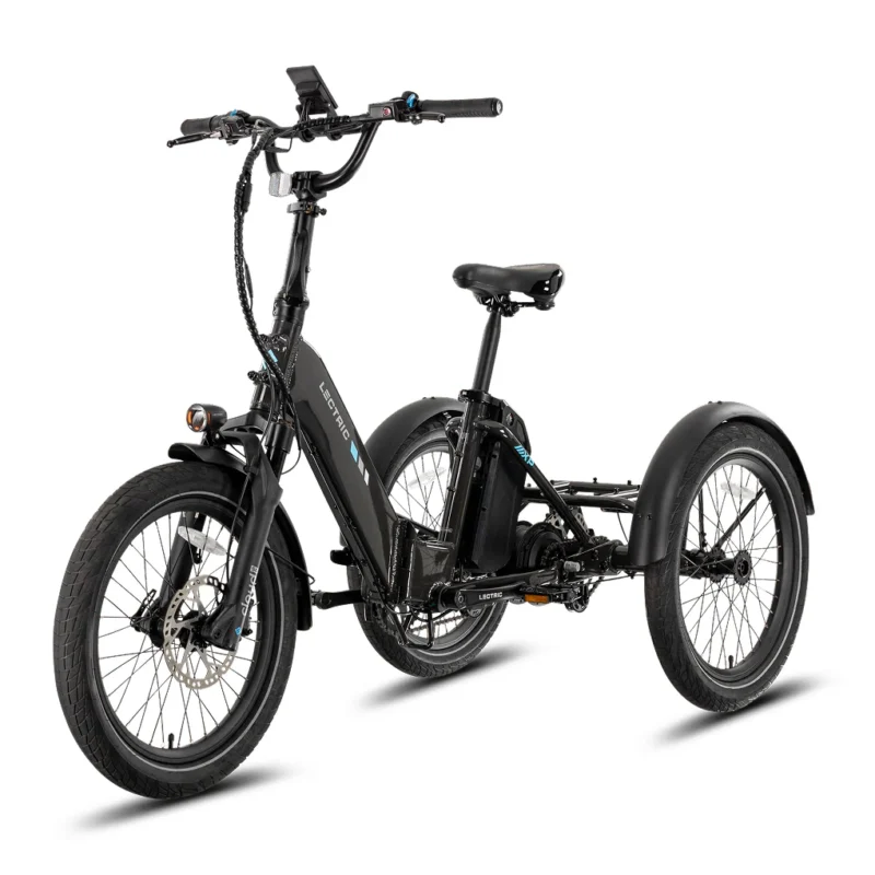 Step-through frame design on the Lectric XP Trike electric tricycle