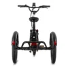 Comfortable saddle on the Lectric XP Trike electric tricycle for long-distance riding