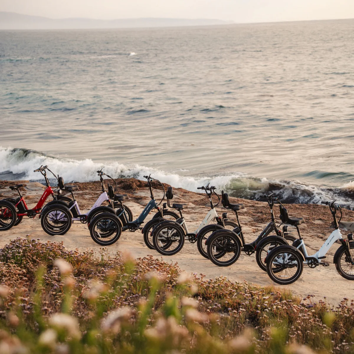 Lectric XP Trike three-wheel electric bike for adults with comfortable seating and cargo storage
