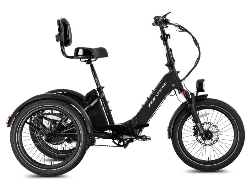 Rear cargo basket on the Lectric XP Trike electric tricycle