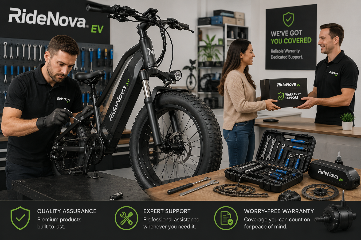 RideNova EV Electric Bike Warranty & Support Services