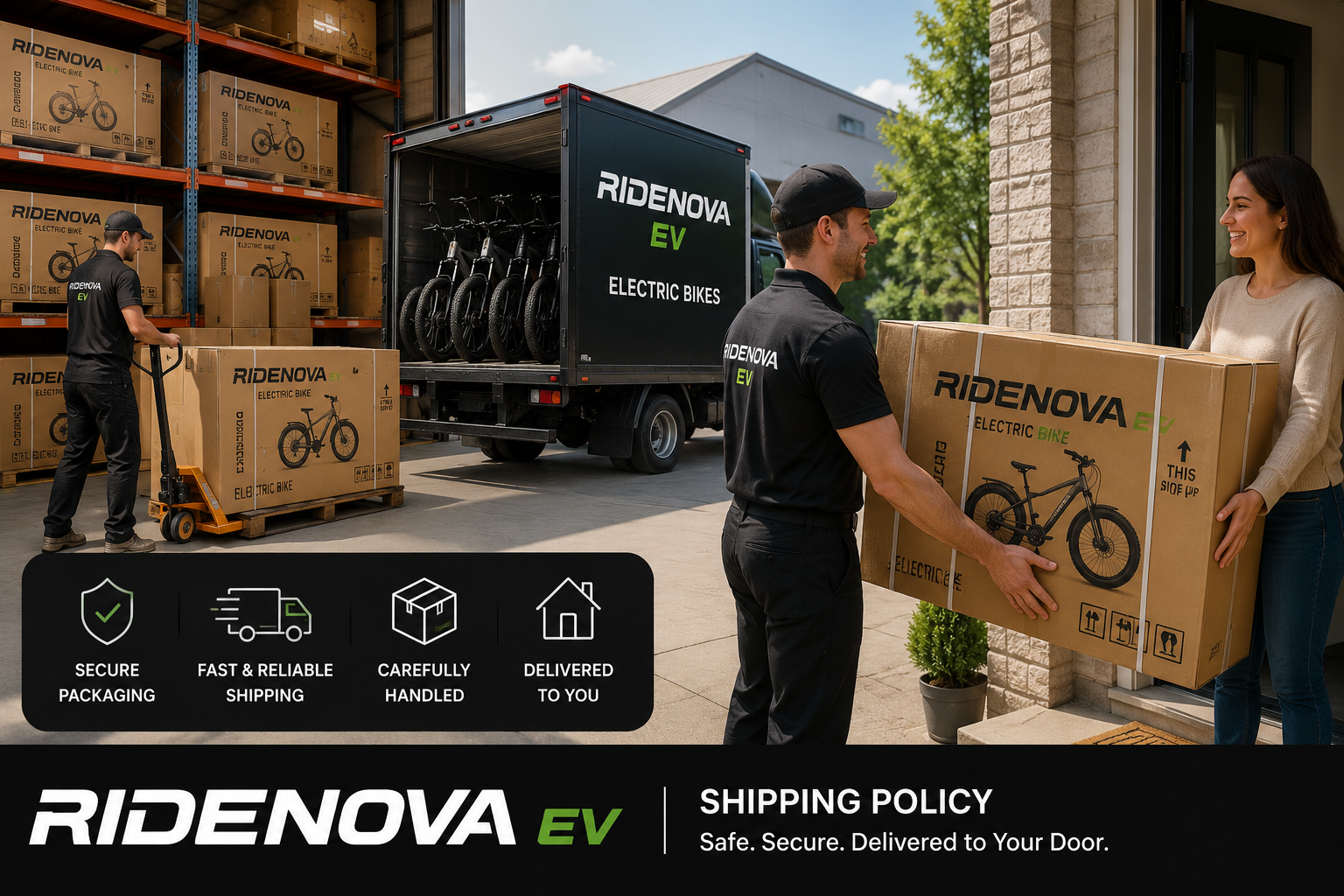 RideNova EV Electric Bike Shipping & Delivery