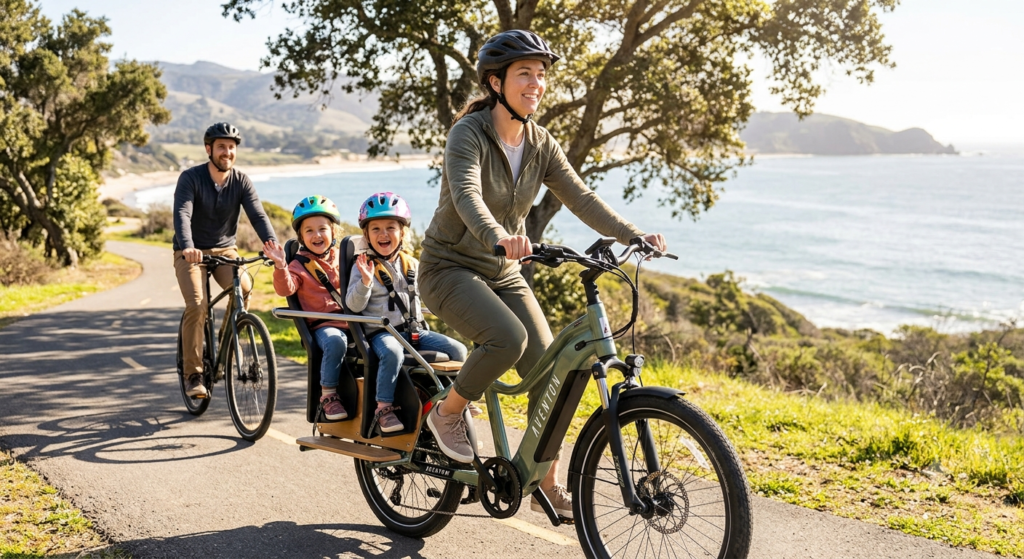 Family E-Bike Adventure with Kids on Aventon Abound
