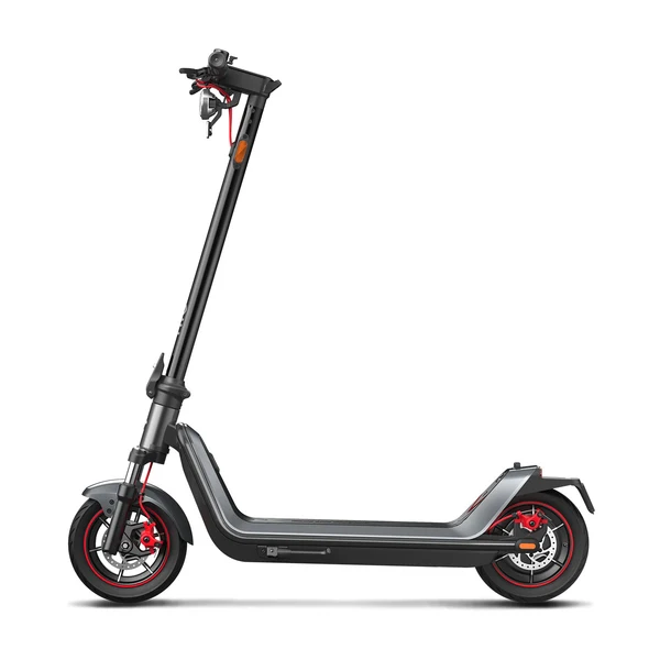 NIU KQi 300X electric scooter in space grey featuring all-terrain suspension and modern urban design