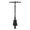 Front-on studio view of the NIU KQi300X electric scooter handlebars, steering column, and front fork suspension against a white background.