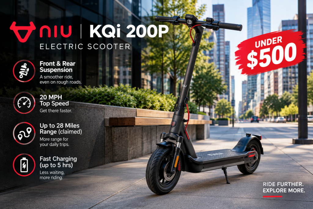 NIU KQi 200P electric scooter under $500