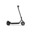Full right side profile view of a black NIU KQi 100P electric scooter against a clean white background.