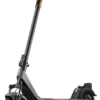 A direct, three-quarter studio photograph of the dark gray NIU KQi 200P electric scooter against a plain white background.